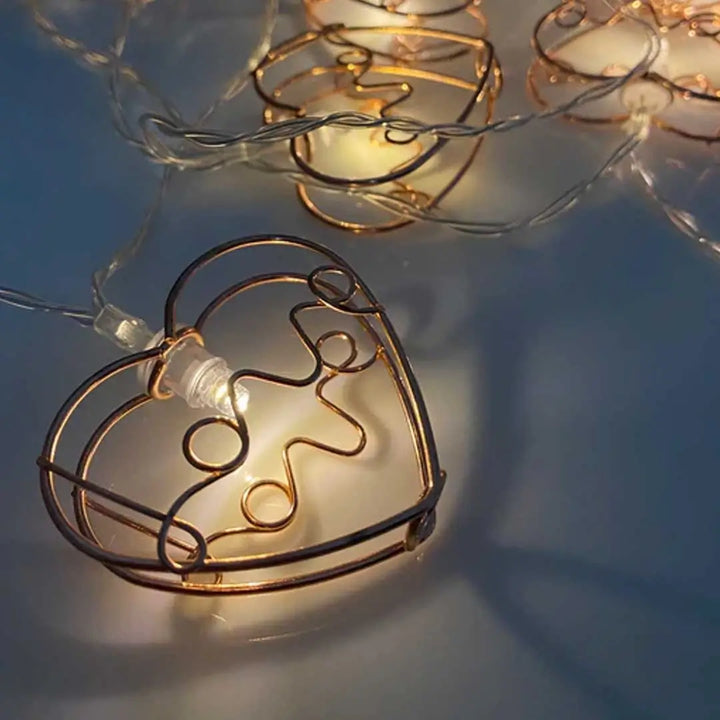 Love Rose Gold String Lights 3