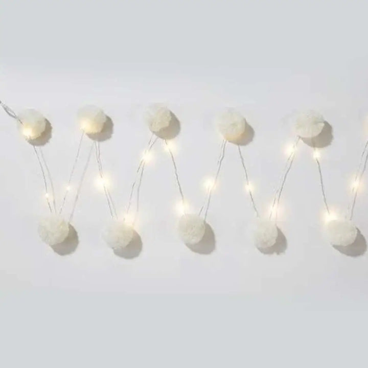 Party Illuminations White Pom Pom LED Lights 2