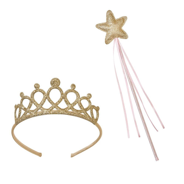 Ms Onderful We Love Pink Gold Wand & Tiara Set